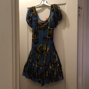 Betsey Johnson Velvet Burnout Rose Dress 🥀